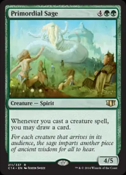 Primordial Sage - Light Play MTG Commander 2014 Edition - Image 1
