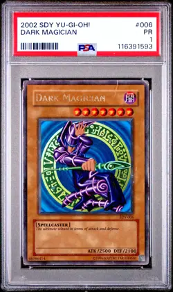 PSA 1 SDY-006 Dark Magician Ultra Rare 2002 Yugioh Starter Deck Yugi Original - Image 1