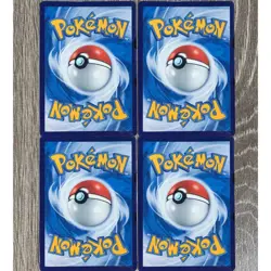 Pokemon TCG Chinese 4 Card Blue's Jolteon Flareon Vaporeon Eevee CHR Set NM - Image 2