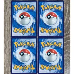 Pokemon TCG Chinese 4 Card Blue's Jolteon Flareon Vaporeon Eevee CHR Set NM - Image 4