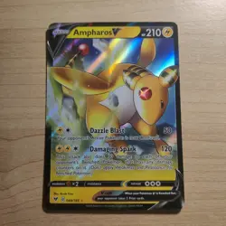 Ampharos V 049/185 - NM ULTRA RARE Vivid Voltage - 2020 Pokemon TCG Card - Image 1