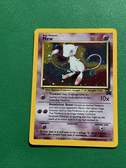 MEW #9 Black Star Promo WOTC HOLO Pokemon Card 1999-2000 RARE! - Image 1