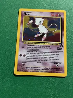 MEW #9 Black Star Promo WOTC HOLO Pokemon Card 1999-2000 RARE! - Image 2