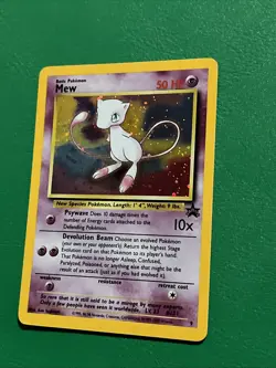 MEW #9 Black Star Promo WOTC HOLO Pokemon Card 1999-2000 RARE! - Image 3