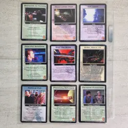 Babylon 5 CCG Card Lot - 90+ Assorted Cards in Sleeves Rare & Uncommon Included - Image 9