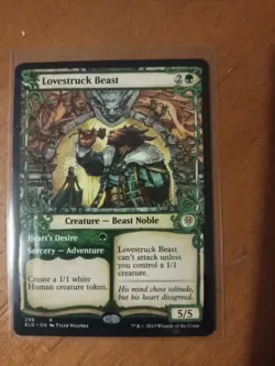 Lovestruck Beast Magic The Gathering Rare Hearts Desire Eldraine 299 Card - Image 1