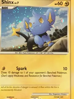 Shinx Rainbow Holo 2007 +2 Shinx + 2 Luxio + Lightning Energy Pokémon Cards NM - Image 14