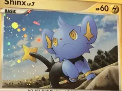 Shinx Rainbow Holo 2007 +2 Shinx + 2 Luxio + Lightning Energy Pokémon Cards NM - Image 5