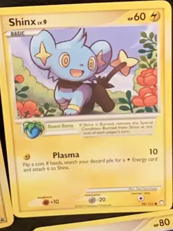 Shinx Rainbow Holo 2007 +2 Shinx + 2 Luxio + Lightning Energy Pokémon Cards NM - Image 6