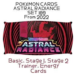 POKEMON CARDS Astral Radiance Set 189 2022 Choose Select FREE POST - Image 1