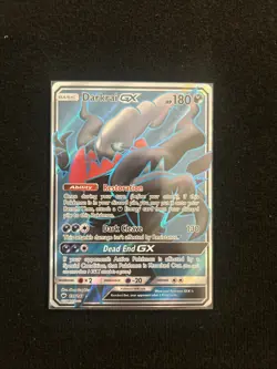 Pokemon Darkrai GX TCG Full Art Holo Card 139/147 Sm-Burning Shadows - Image 1