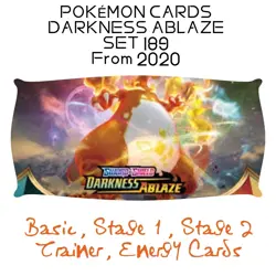 POKEMON CARDS Darkness Ablaze Set 189 2020 Choose Select FREE POST - Image 1