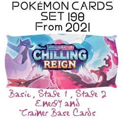 POKEMON CARDS Chilling Reign 2021 Set 198 Base Cards Choose Card - Image 65