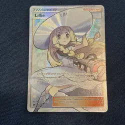 Lillie - 147/149 - Pokemon Sun & Moon Base Set Full Art Ultra Rare Card MP - Image 7