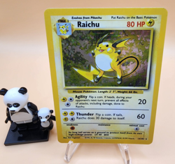Pokémon TCG Raichu Holo Unlimited Rare Card 14/102 Base Set WOTC MP-LP Condition - Image 8