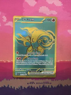 Pokemon Card Chi-Yu ex 241/091 Hyper Rare Paldean Fates Near Mint - Image 1