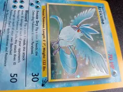 Pokémon TCG Articuno Fossil Holo Card 2/62 Unlimited Rare, LP Condition - Image 11