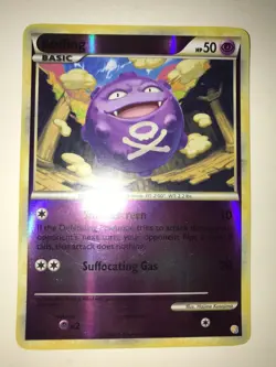 Pokemon Card Koffing Heart Gold Soul Silver 70/123 Reverse Holo  2010 LP/NM - Image 1