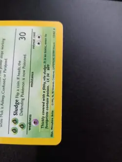 Pokémon TCG Muk Fossil Holo Rare Card 13/62 Excellent Condition - Image 5