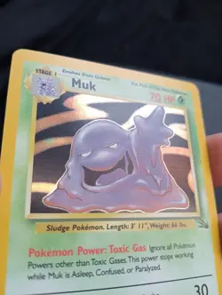 Pokémon TCG Muk Fossil Holo Rare Card 13/62 Excellent Condition - Image 8
