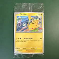 Pikachu 2024 World Championships SVP EN 190 Promo Card Sealed - Image 1