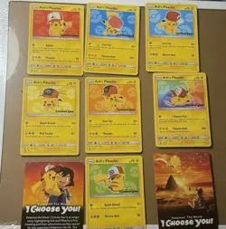 2017 ash’s pikachu i choose you Promo 9 card Set !!!Ungraded Great Condition - Image 2