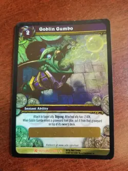 World of Warcraft Goblin Gumbo LOOT Card Unused NEW Gumbo Kettle Unscratched - Image 2
