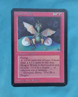 DRAGON HELP - MtG ALPHA - Magic the Gathering card LP/PL - Image 1