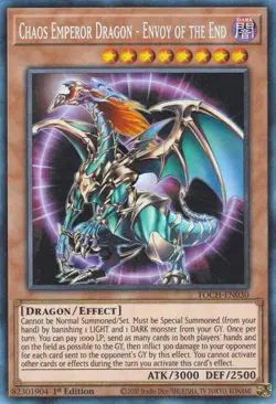 Chaos Emperor Dragon - Envoy of the End (CR) TOCH-EN030 Toon Chaos-Unlimited Edition Unlimited - Image 1