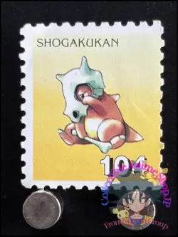 Cubone Pokemon Stamp Card Japanese Shogakukan Nintendo Game Anime TCG F - Image 1