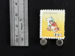 Cubone Pokemon Stamp Card Japanese Shogakukan Nintendo Game Anime TCG F - Image 2