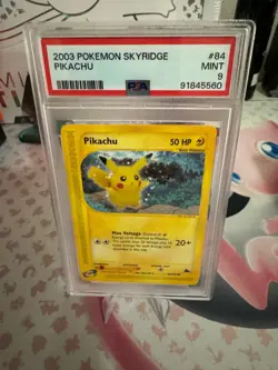 2003 Pokemon Skyridge WOTC Pikachu #84 Mint PSA 9 Card - Image 3