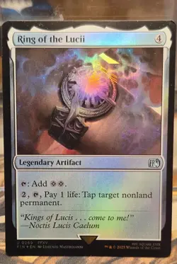 FOIL U 0269 Ring of the Lucii FFXV Artifact Uncommon Final Fantasy NM Card MTG - Image 1