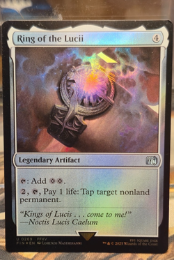 FOIL U 0269 Ring of the Lucii FFXV Artifact Uncommon Final Fantasy NM Card MTG - Image 3