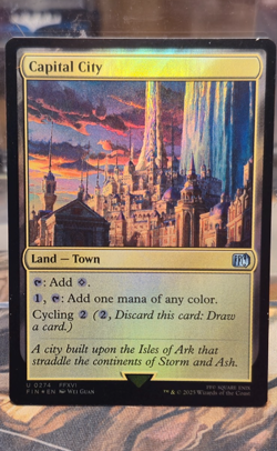 FOIL U 0274 Capital City Land Town FFXVI Uncommon Final Fantasy Card MTG - Image 3