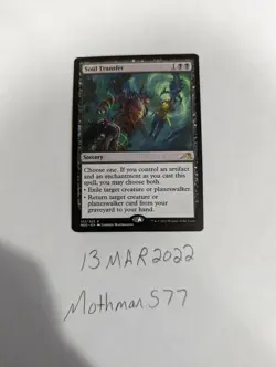 x1 Soul Transfer R MTG Kamigawa: Neon Dynasty M/NM, English Rare Magic Card - Image 3