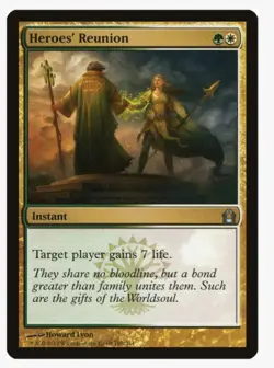 Heroes' Reunion #168 RTR Magic Card With Protective Sleeve  - Image 1