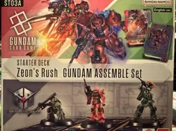 Gundam Card Game Starter Deck Assemble Set Zeon's Rush ST03A TCG - Image 1