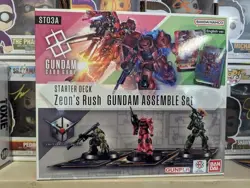 Gundam Card Game Starter Deck Assemble Set Zeon's Rush ST03A TCG - Image 1