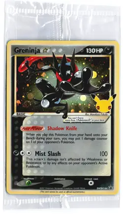 GRENINJA GOLD STAR SWSH144 SEALED POKEMON CELEBRATIONS ETB PROMO CARD - Image 1