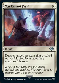 4x You Cannot Pass! MTG The Lord of the Rings: Tales of Middle-Earth NM Magic Re - Image 1