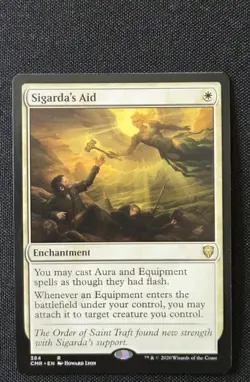MTG - Sigarda's Aid - Commander Legends - Near Mint Rare #384 Non Foil - Image 1