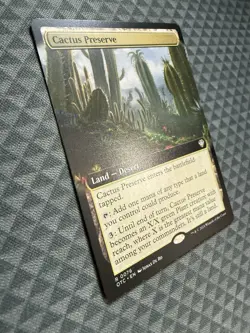 MTG Cactus Preserve #0076 Ex. Art R Commander: Outlaws of Thunder Junction (OTC) - Image 3