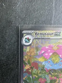 PokÃ©mon TCG Venusaur EX Scarlet & Violet Holo Card 198/165 Special Illustration - Image 2