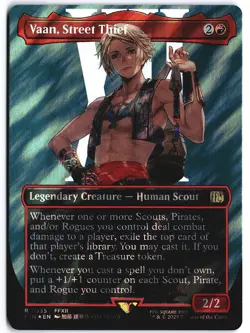 Vaan, Street Thief (Borderless) (Surge Foil) MTG Final Fantasy Foil M 0535 FFXII - Image 1