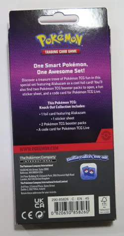 POKEMON KNOCKOUT COLLECTION ALAKAZAM TCG FACTORY SEALED BOX BRAND NEW F ðŸŒˆâ­ðŸŒˆ - Image 2