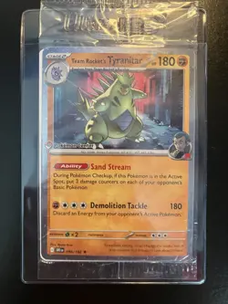 Team Rocket's Tyranitar (Pokemon Center Exclusive) 096/182 Sealed - Image 1