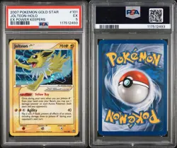 2007 POKEMON EX POWER KEEPERS GOLD STAR #101 JOLTEON-HOLO PSA 5 - Image 3