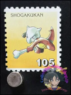 Marowak Pokemon Stamp Card Japanese Shogakukan Nintendo Game Anime TCG F - Image 1