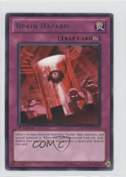 Brain Hazard 1st Ed. YuGiOh Extreme Victory Base Set #EXVC-EN072 0s5 - Image 1